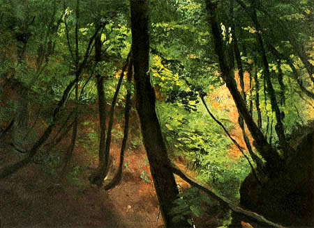 Gustav Klimt - Inside the Forest 1884